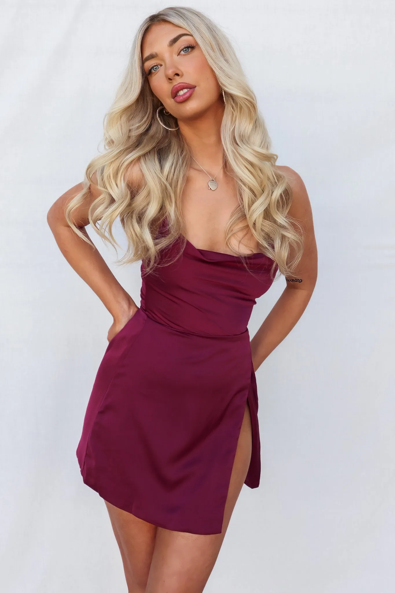 Richie Mini Dress - Plum