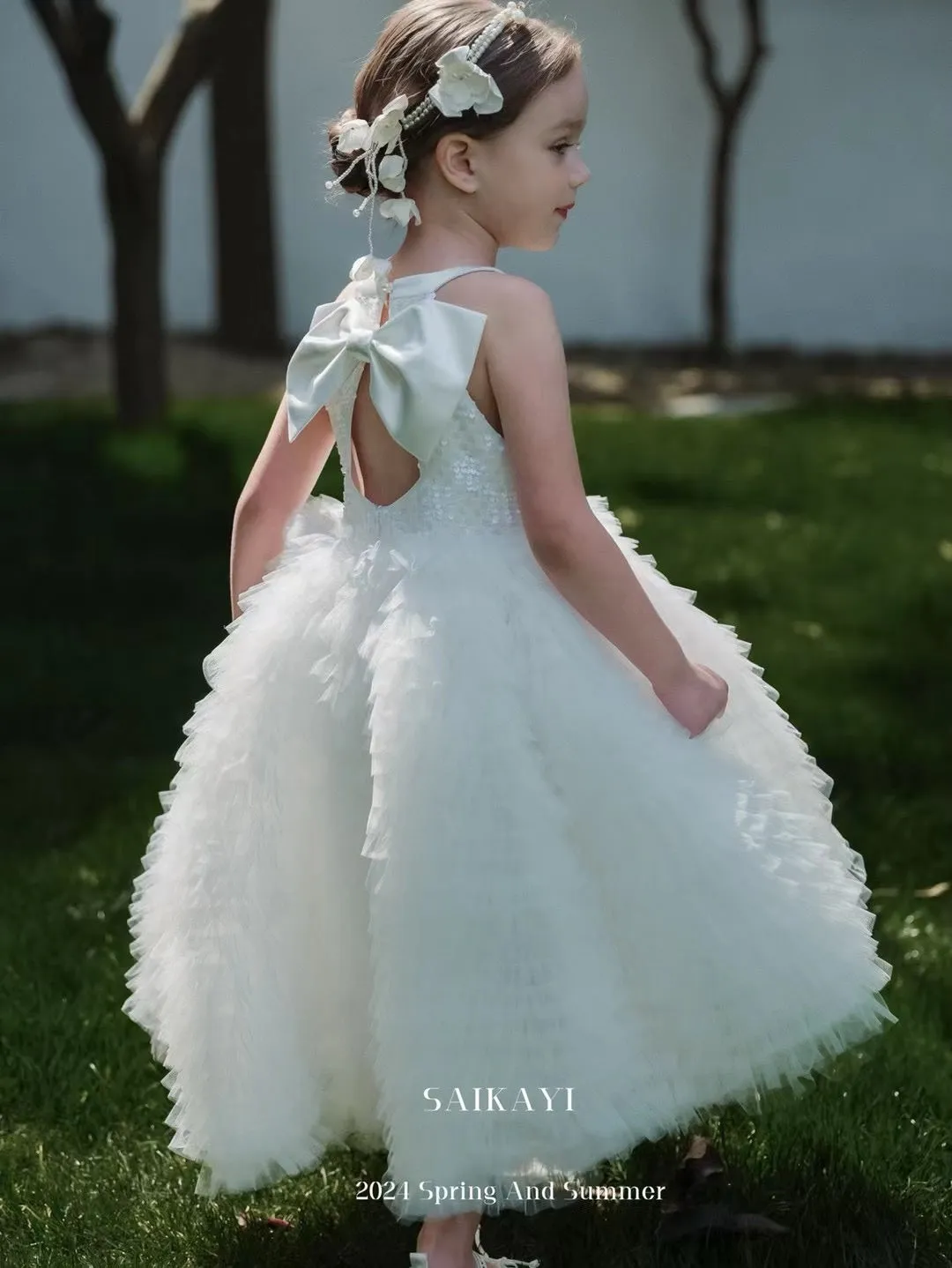 SaiKaYi Girl Sleeveless Princess Dress