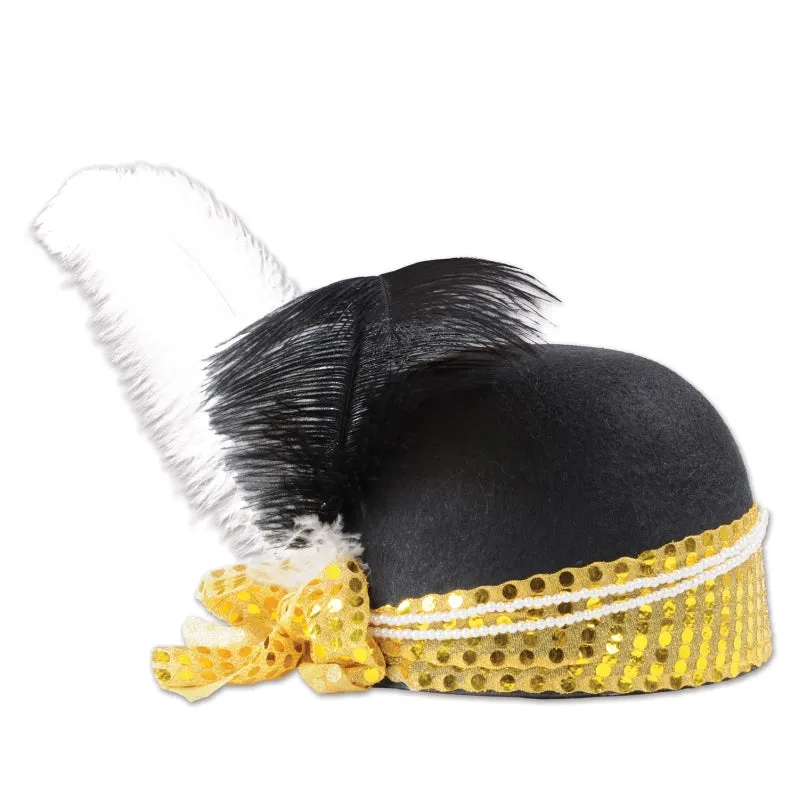 Sequined Flapper Hat Each