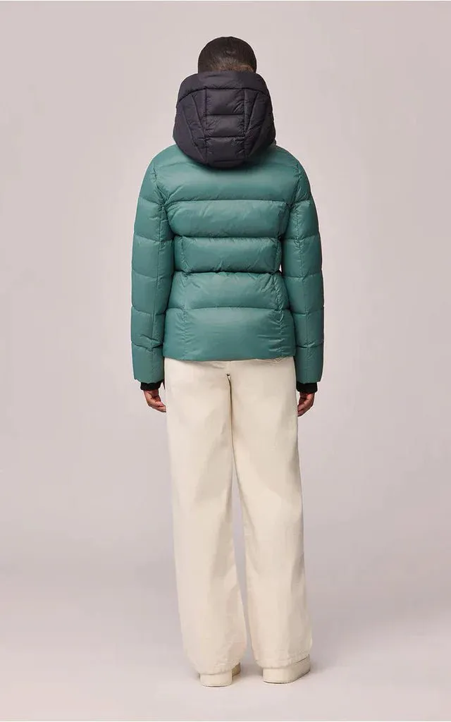 SOIA&KYO CASSIA - Sustainable channel-quilted hip-length puffer jacket - FINAL SALE