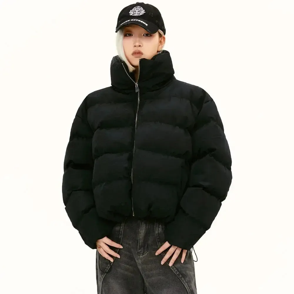 Stand Collar Oversized Casual Puffer Jacket