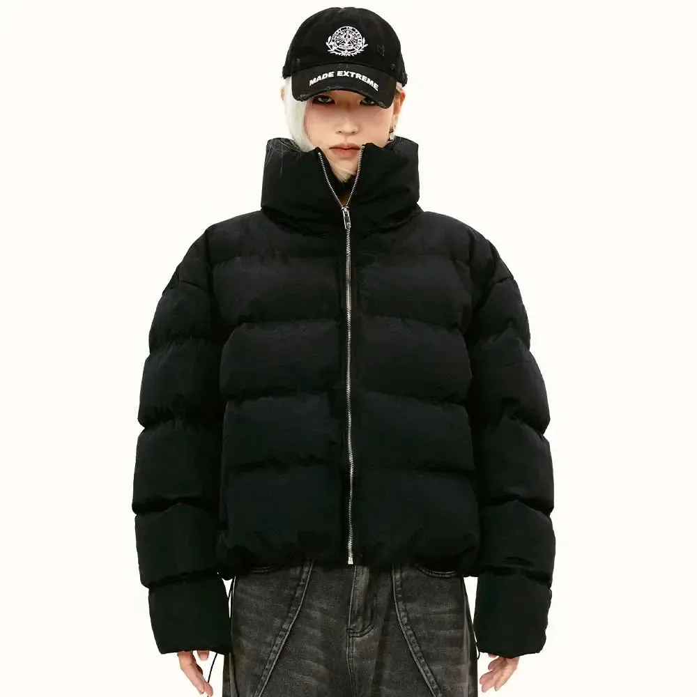 Stand Collar Oversized Casual Puffer Jacket