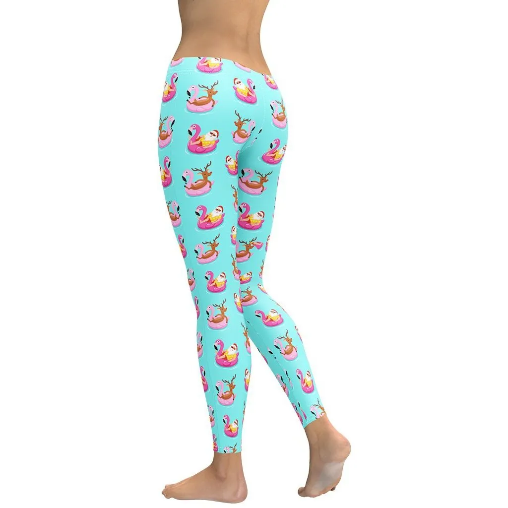 Summer Vibe Christmas Leggings