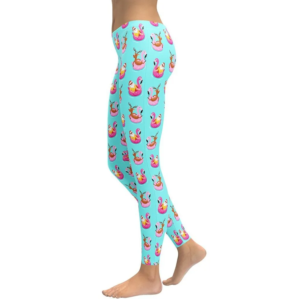 Summer Vibe Christmas Leggings