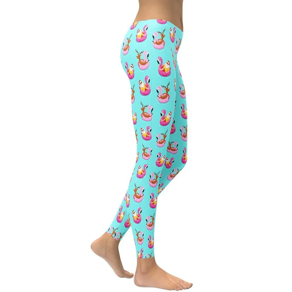 Summer Vibe Christmas Leggings