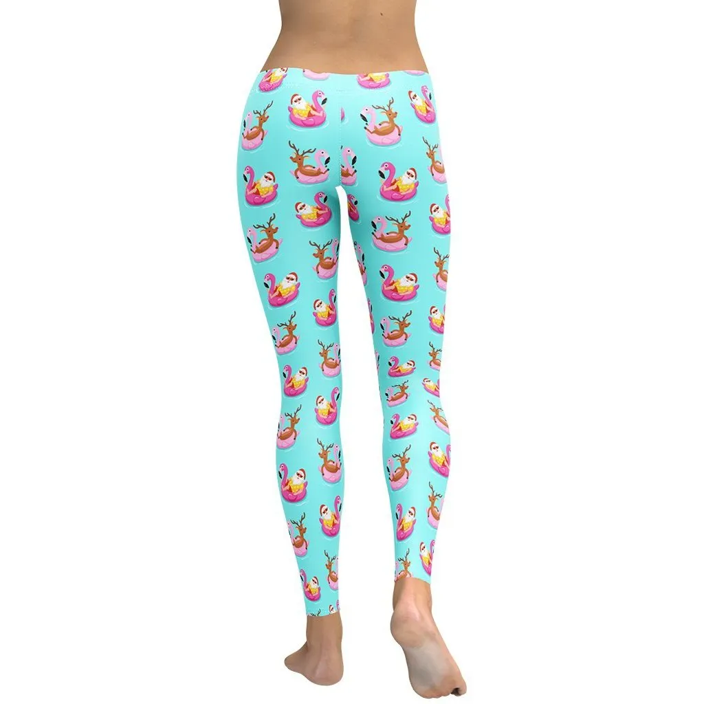 Summer Vibe Christmas Leggings