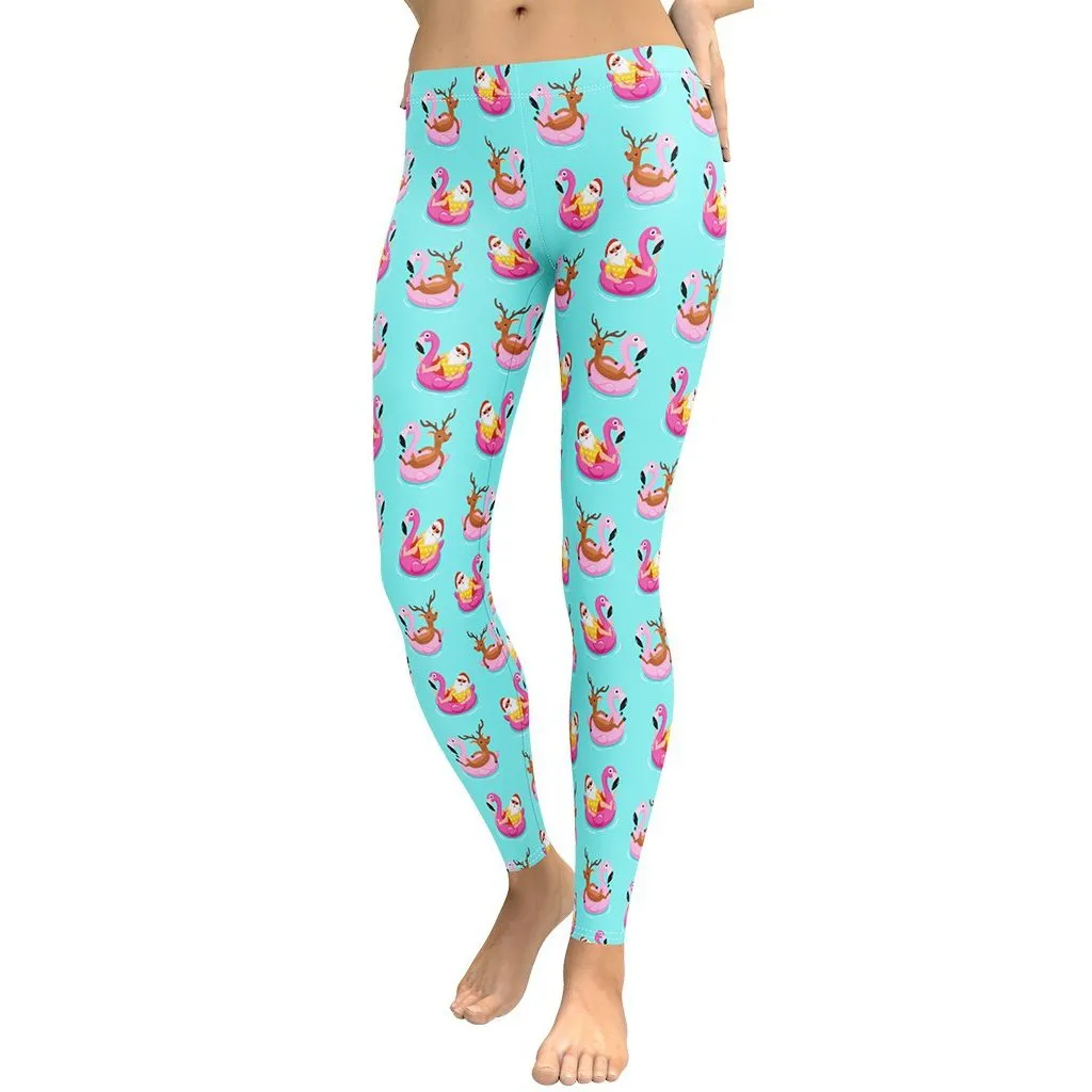 Summer Vibe Christmas Leggings