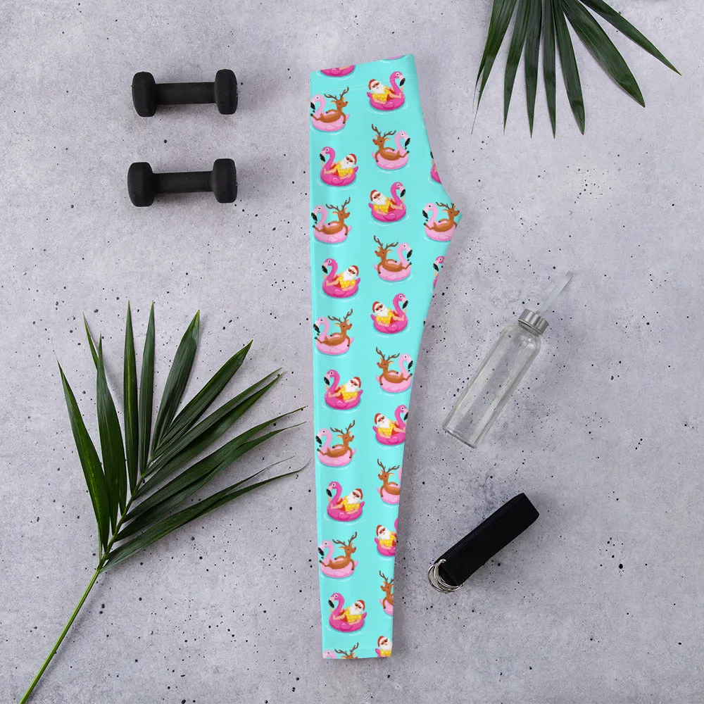 Summer Vibe Christmas Leggings