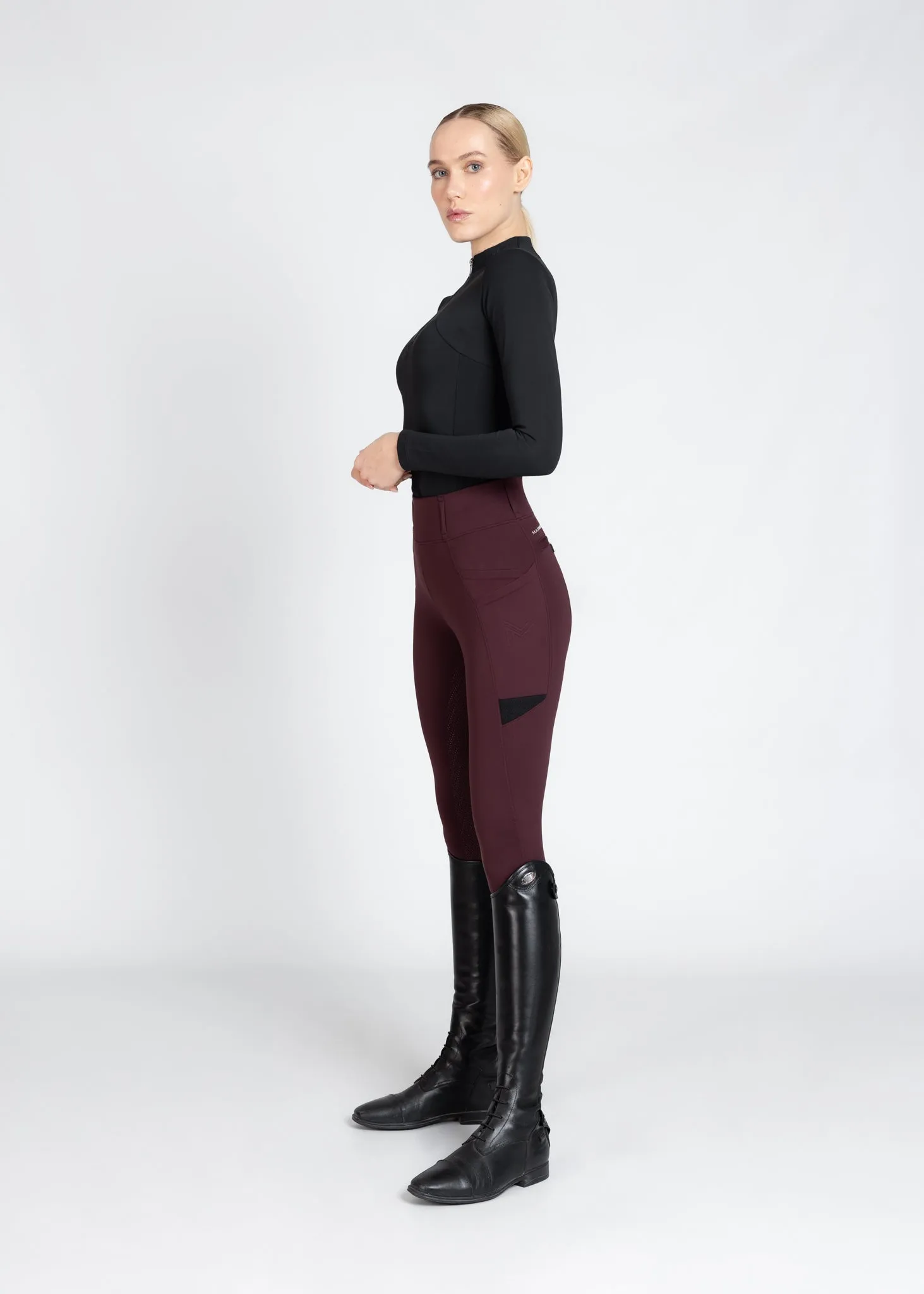 Tech Riding Leggings (Burgundy)