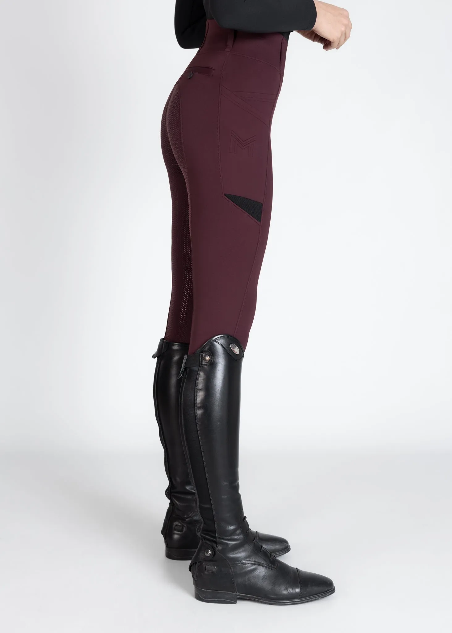 Tech Riding Leggings (Burgundy)