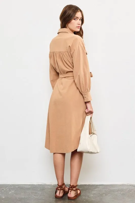 The Eliza dress-Taupe