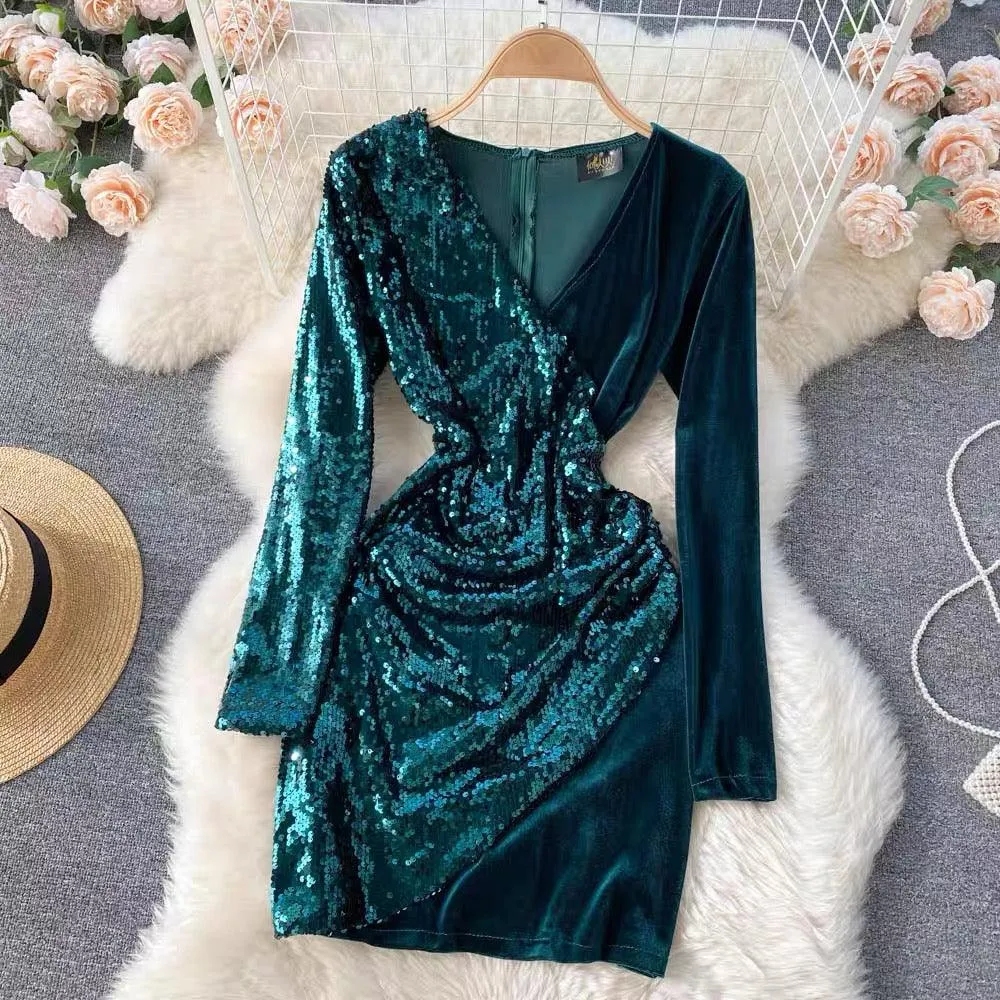 Tinsel Sequined Dress