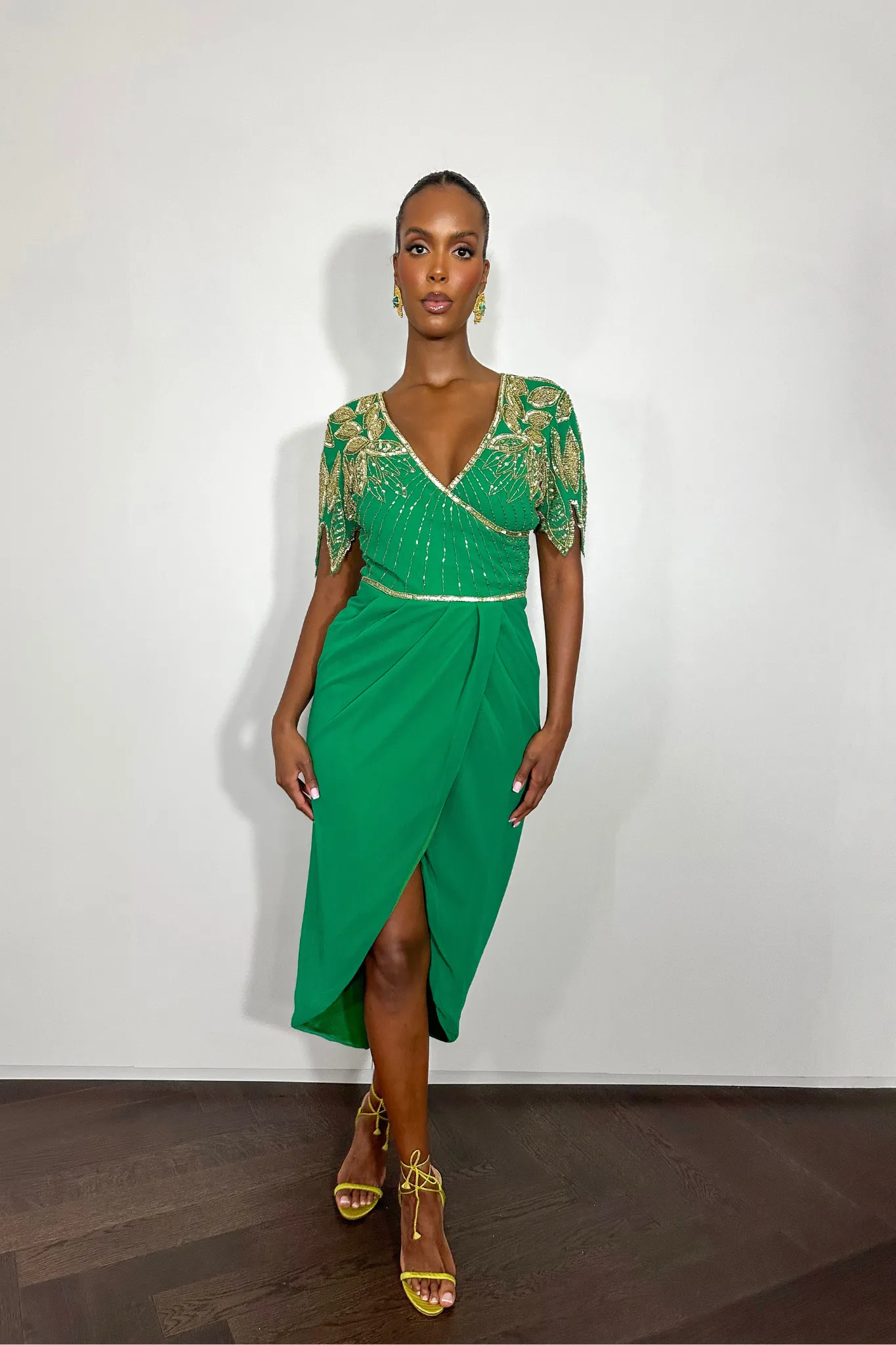 Ursula Green Wrap Dress