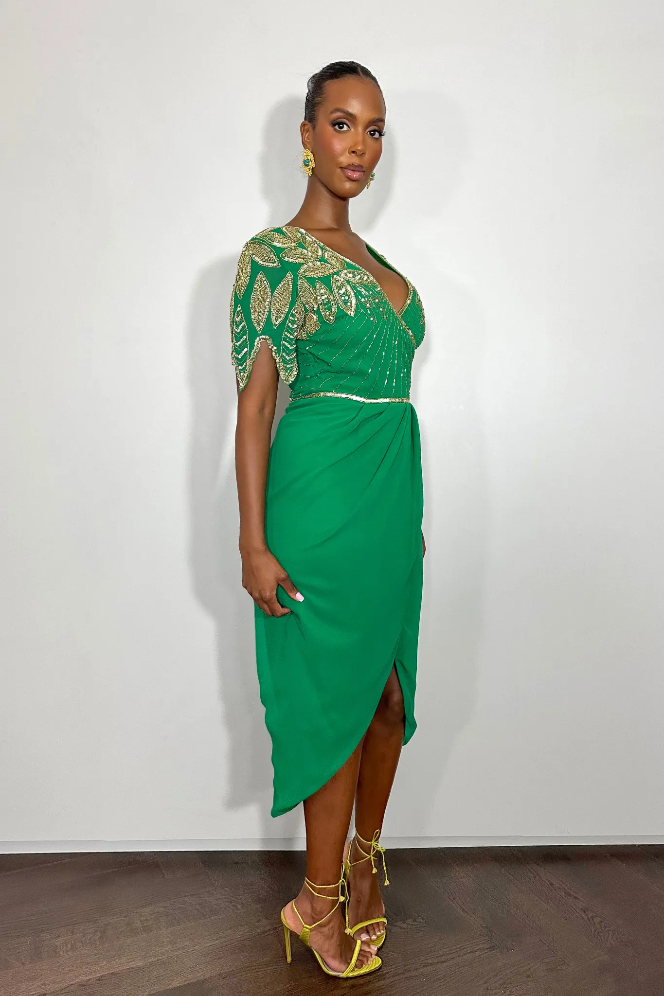 Ursula Green Wrap Dress