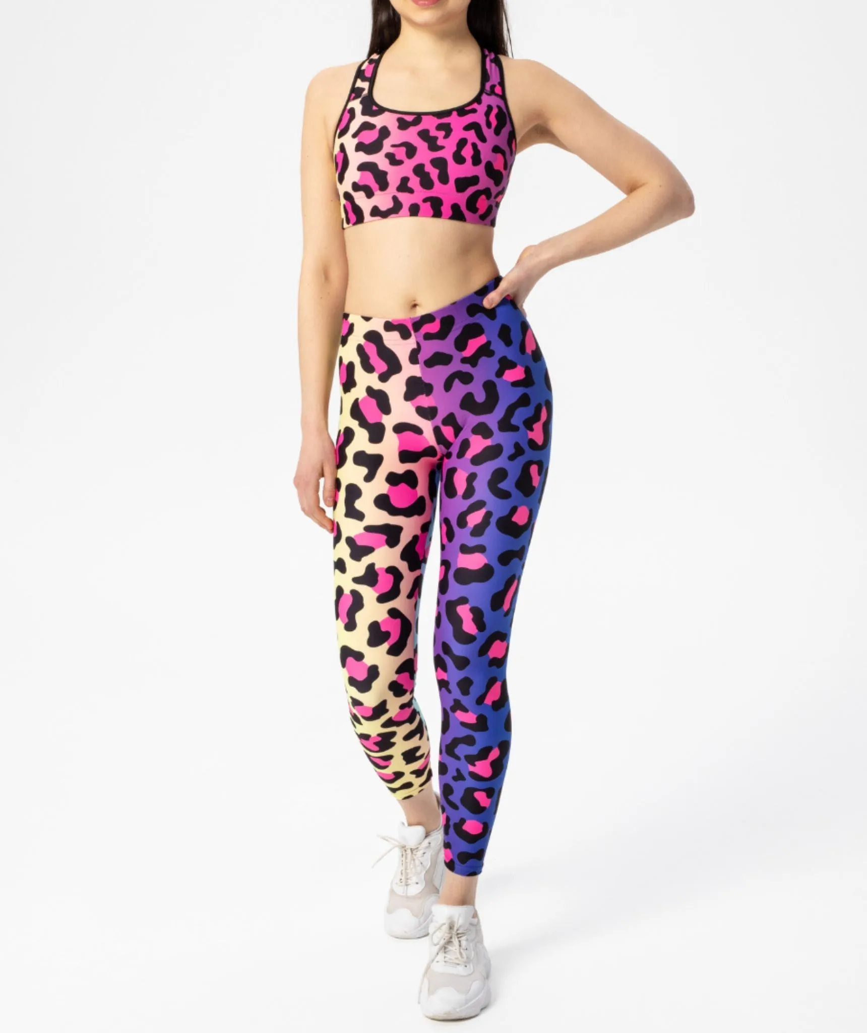 Vibrant Leopard Print Leggings