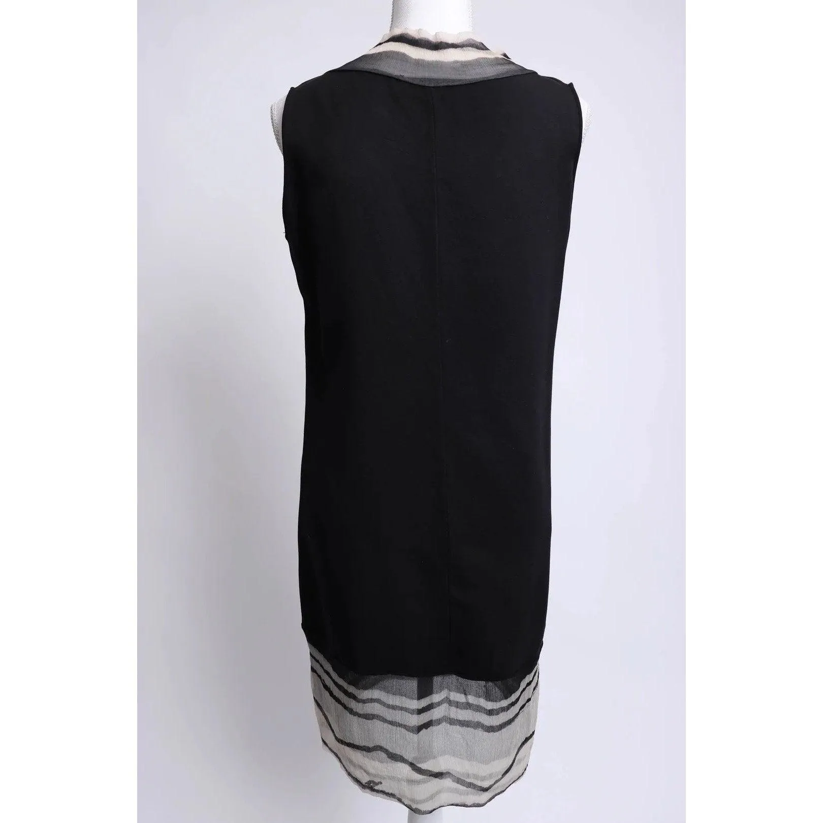 VIVIANA UCHITEL 00's Black Sleeveless Shift Dress | Size S