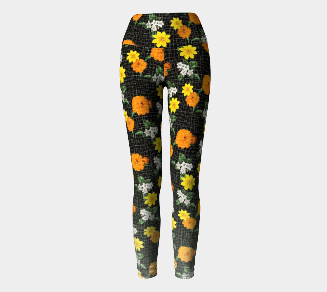 Warm Floral Yoga Leggings