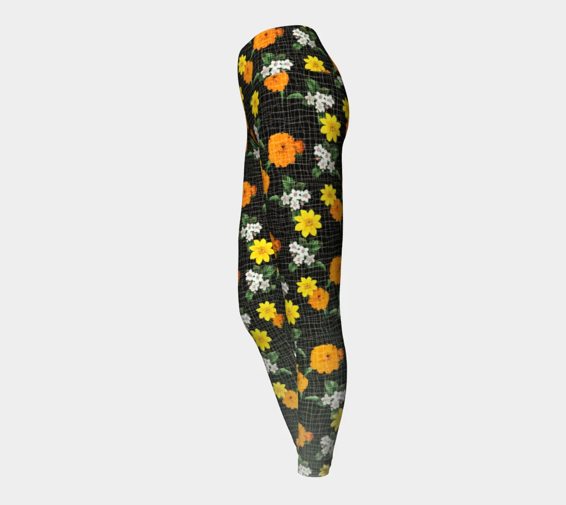 Warm Floral Yoga Leggings