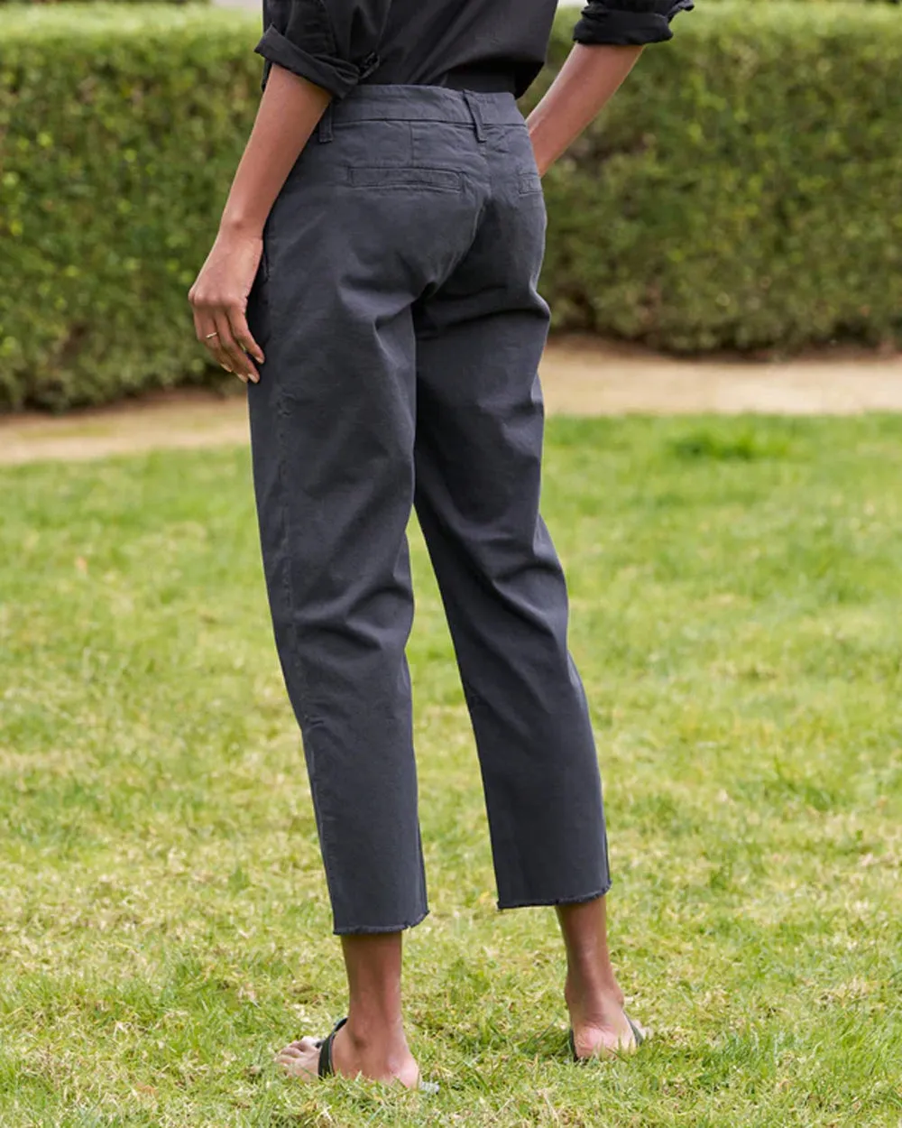 Wicklow Italian Chino in Washed Black