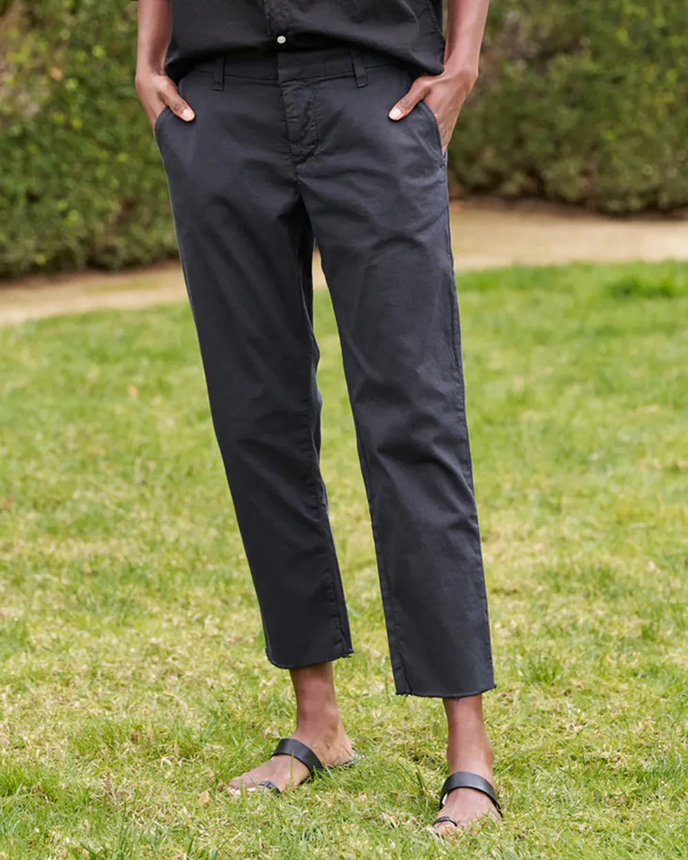 Wicklow Italian Chino in Washed Black