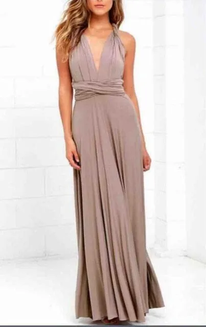 Women Multiway Wrap Party Bridesmaids Dress