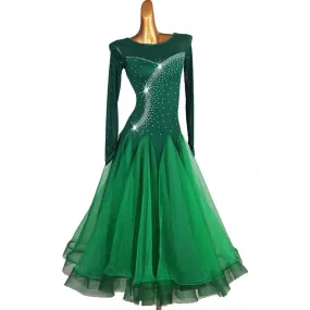 Women's Modern Tango Waltz Dance Dress Competition Costume